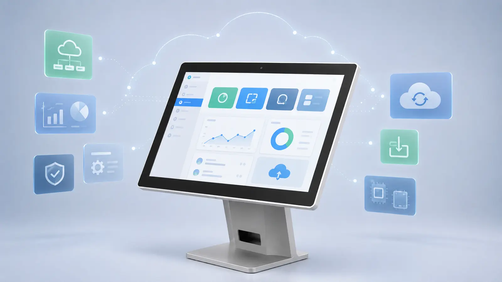 Ships with Android 14 and
planned GMS certification for
app compatibility.