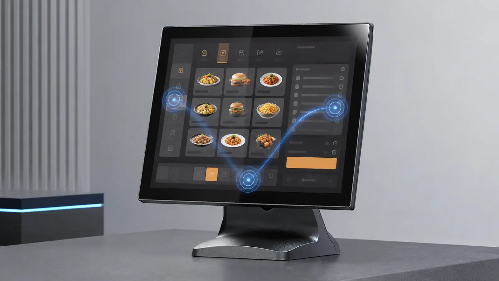 Optional projected capacitive multi-touch on OD1215
